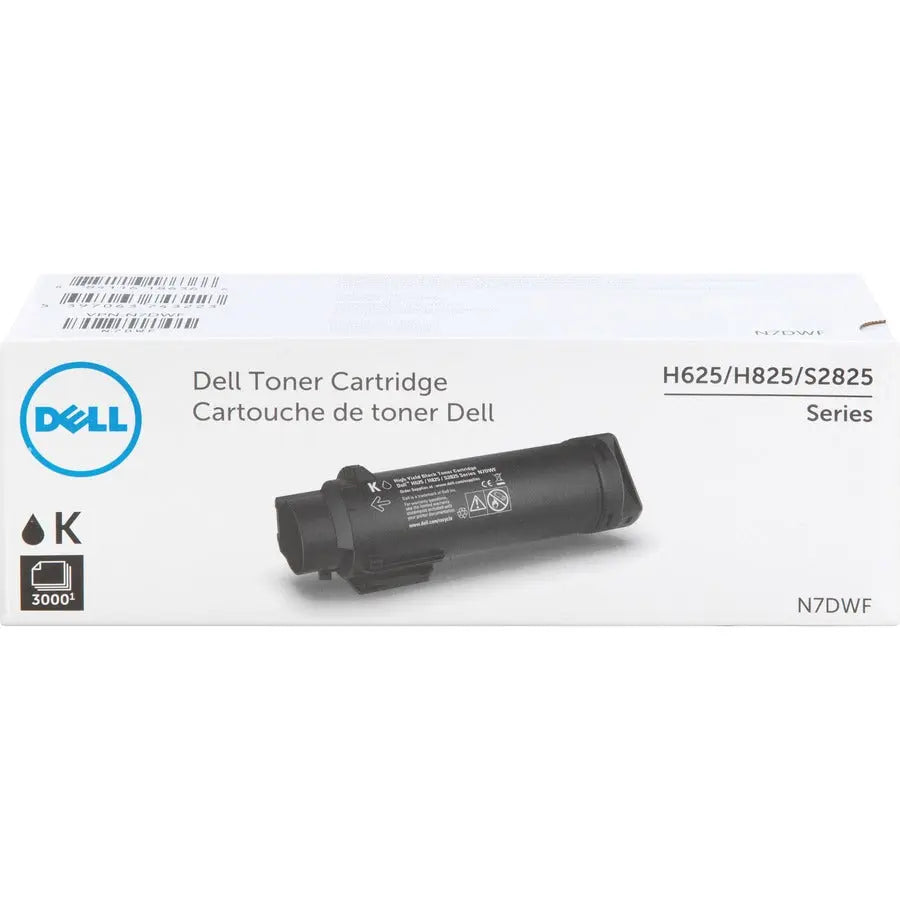 Dell Technologies N7DWF High-Yield Black Toner Cartridge for Dell H625cdw, H825cdw, and S2825cdn Printers