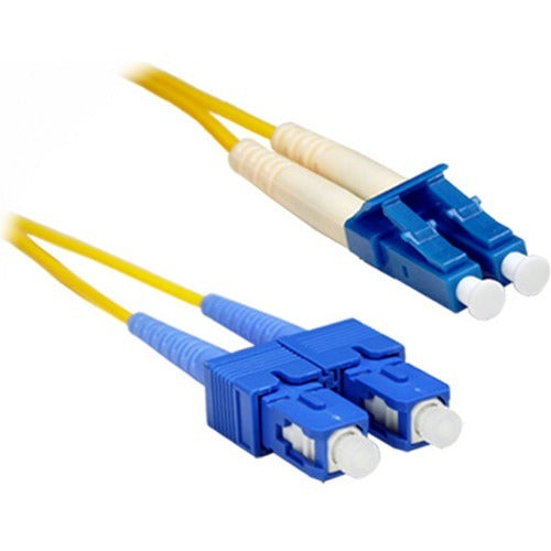 ENET 7M SC/LC Duplex Single-Mode Fiber Optic Patch Cable by NSI Industries - 9/125 OS1, Yellow, 7 Meter