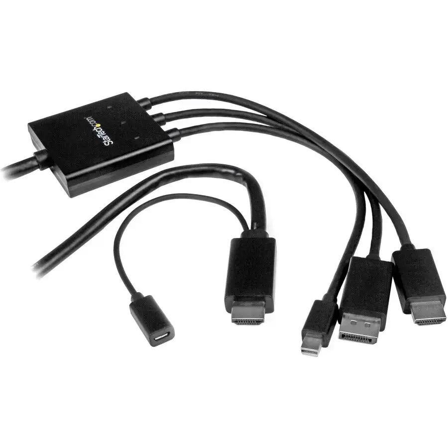 StarTech.com DPMDPHD2HD 6ft HDMI, DisplayPort, and Mini DisplayPort to HDMI Converter Cable by STARTECH.COM