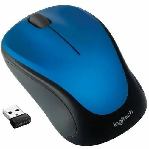 Logitech M317 Wireless Mouse - Reliable 2.4 GHz Connection, Compact Design, Steel Blue
