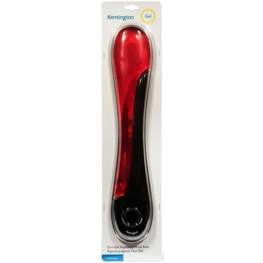Kensington Duo Gel Wave Keyboard Wrist Rest - Red for Comfortable Support and Cooler Hands