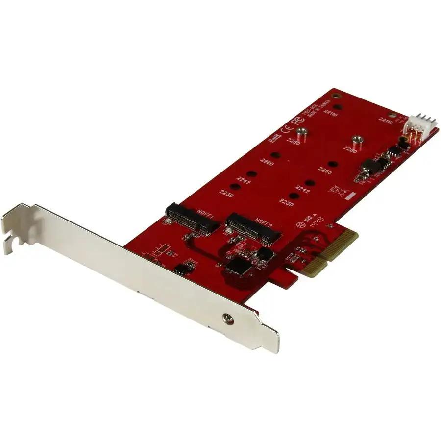 StarTech.com PEX2M2 Dual M.2 SATA SSD Controller Card - PCIe Adapter for NVMe and SATA Drives by STARTECH.COM