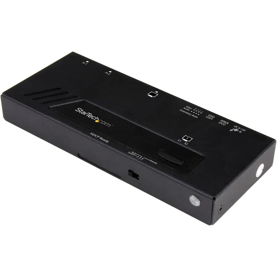 StarTech.com 2-Port HDMI Automatic Video Switch – 4K with Fast Switching and Remote Control