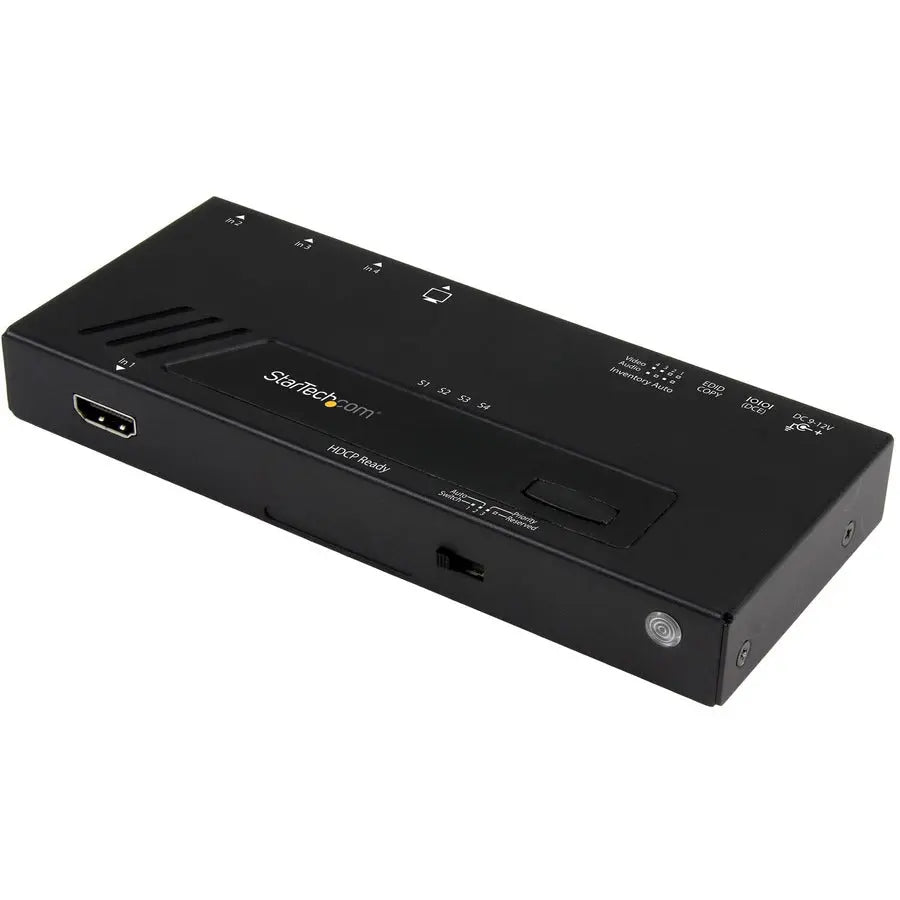 StarTech.com 4-Port HDMI Auto Video Switch - 4K 2x1 with Fast Switching & Remote Control