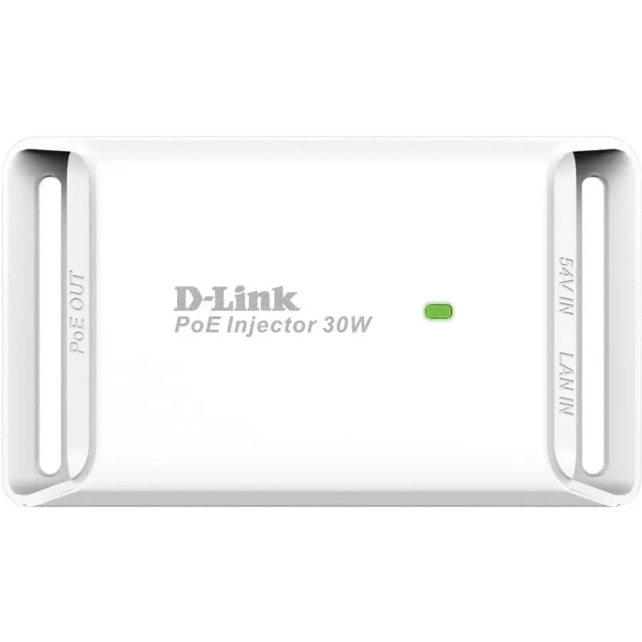 D-Link Systems DPE-301GI 1-Port Gigabit 802.3at PoE Injector with 54V DC Power Delivery