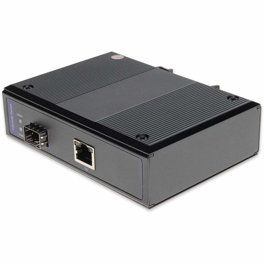 AddOn 10/100/1000Base-TX RJ-45 to Open SFP Port Industrial PoE Media Converter (ADD-IGMC-SFP-POE+)