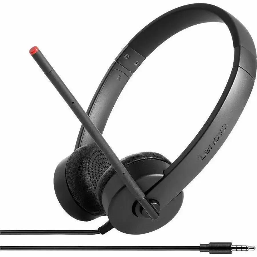 Lenovo Essential Stereo Analog Headset – Office Over-Ear Headphones with Boom Microphone and 3.5mm Jack by Lenovo Group Limited