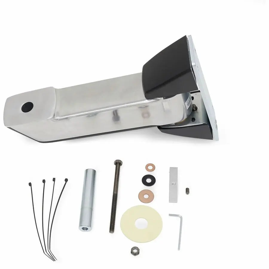 Ergotron SV Sit-Stand Combo Extender Short - Polished Aluminum Mounting Extension for Workstation and Mounting Arms