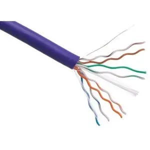 Axiom CAT6 23AWG 4-Pair Solid 550MHz Plenum Network Cable – 1000ft Purple