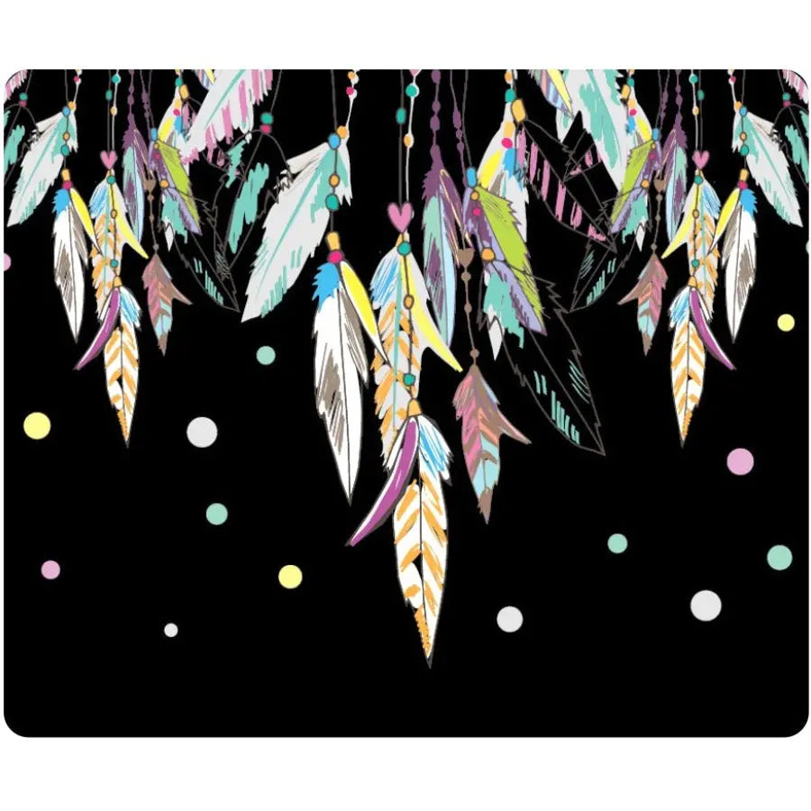 OTM Hipster Prints Black Mouse Pad with Dream Catcher Design by Centon Electronics