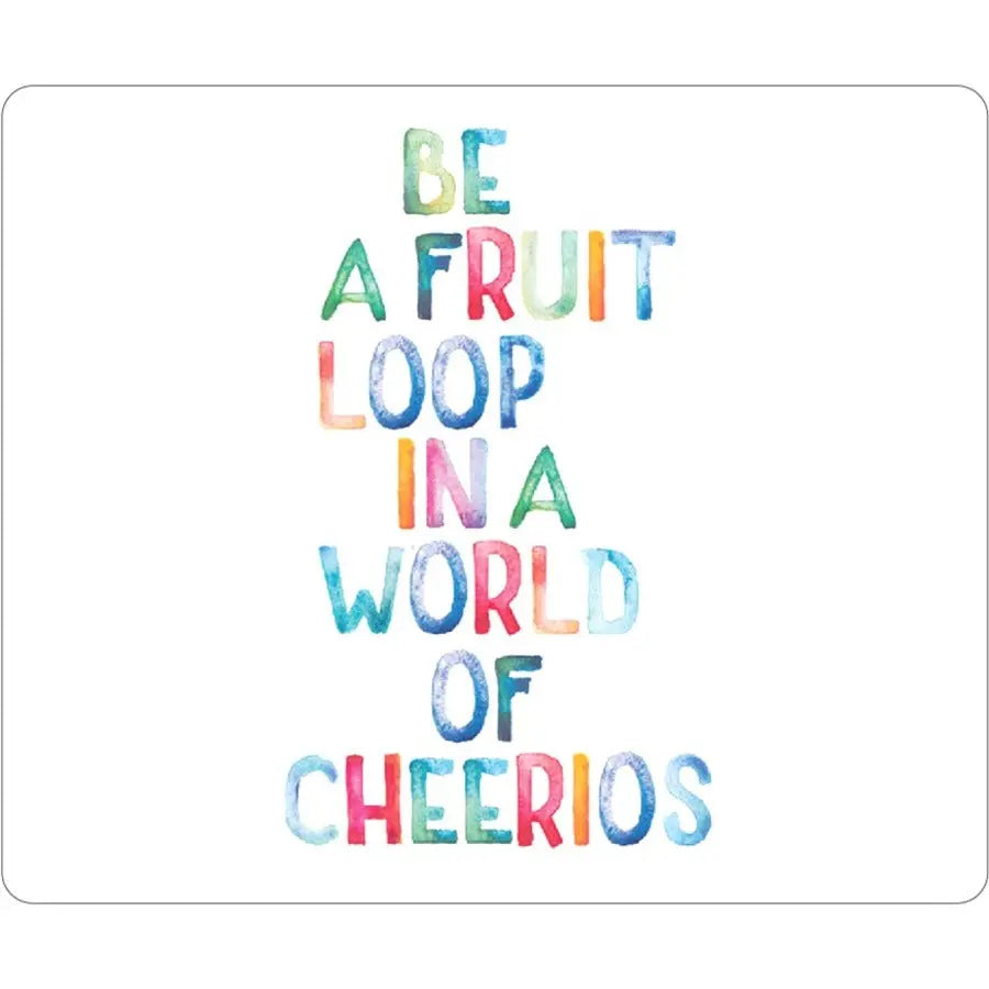 OTM Quotes Prints White Mouse Pad, Fruit Loop by Centon Electronics