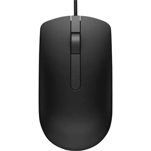 Dell Technologies MS116 Black Optical Mouse – Reliable Wired USB Computer Mouse with 1000 DPI Tracking