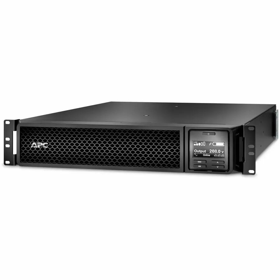 APC Smart-UPS On-Line, 3kVA, Rackmount 2U, 208V, 2x L6-20R+1x L6-30R NEMA outlets, SmartSlot, Extended runtime, W/ rail kit