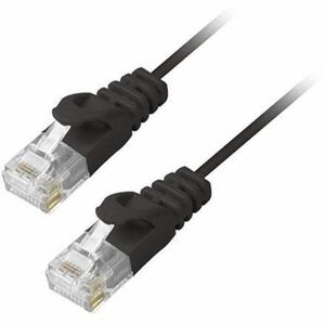 Comprehensive MicroFlex Pro AV/IT CAT6 Snagless Patch Cable, Black, 7 ft, MCAT6-7PROBLK