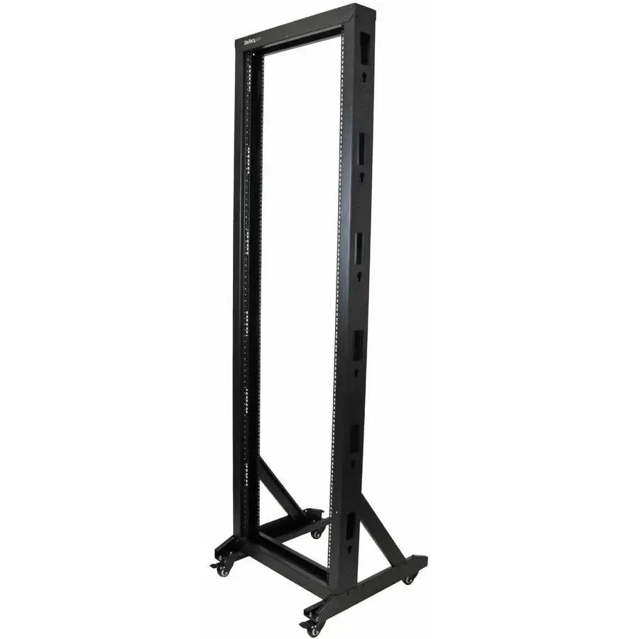 StarTech.com 2-Post 42U Mobile Open Frame Server Rack with Casters - 19 Inch Network Rack for IT, Network, and AV Equipment by StarTech.com