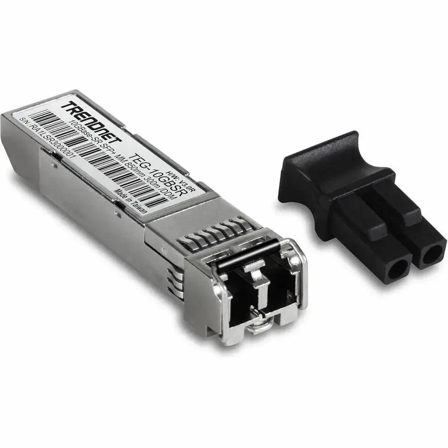 TRENDnet TEG-10GBSR 10GBASE-SR Multi Mode LC SFP+ Transceiver for Fiber Networks up to 300 Feet by TRENDnet