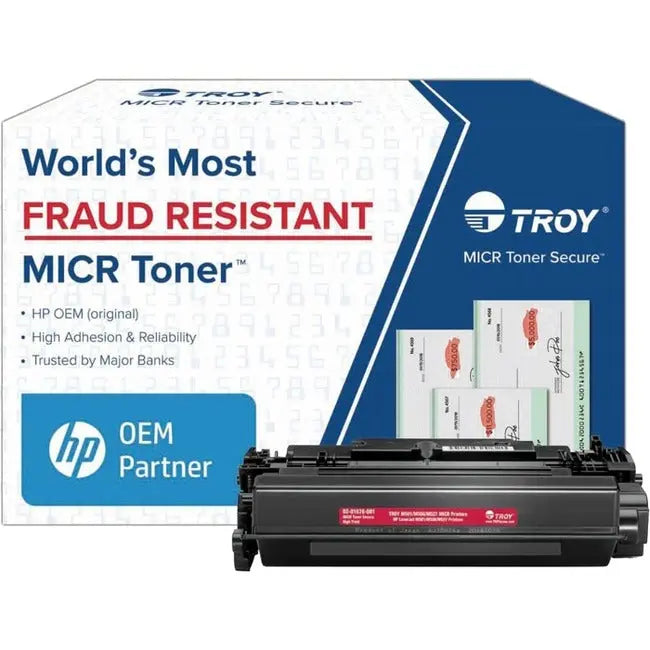 Troy Group M506/M527 MICR Toner Secure Cartridge - High Yield Black Laser Toner for Troy HP Printers