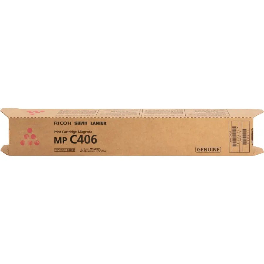 Ricoh Original Magenta Toner Cartridge Part 842093 for MPC306, MPC307, MPC406 Series