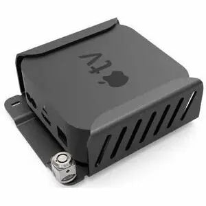 Compulocks Apple TV Security Mount for 4th, 5th, and 6th Generation | Black Aluminum VESA Mount with Keyed Lock