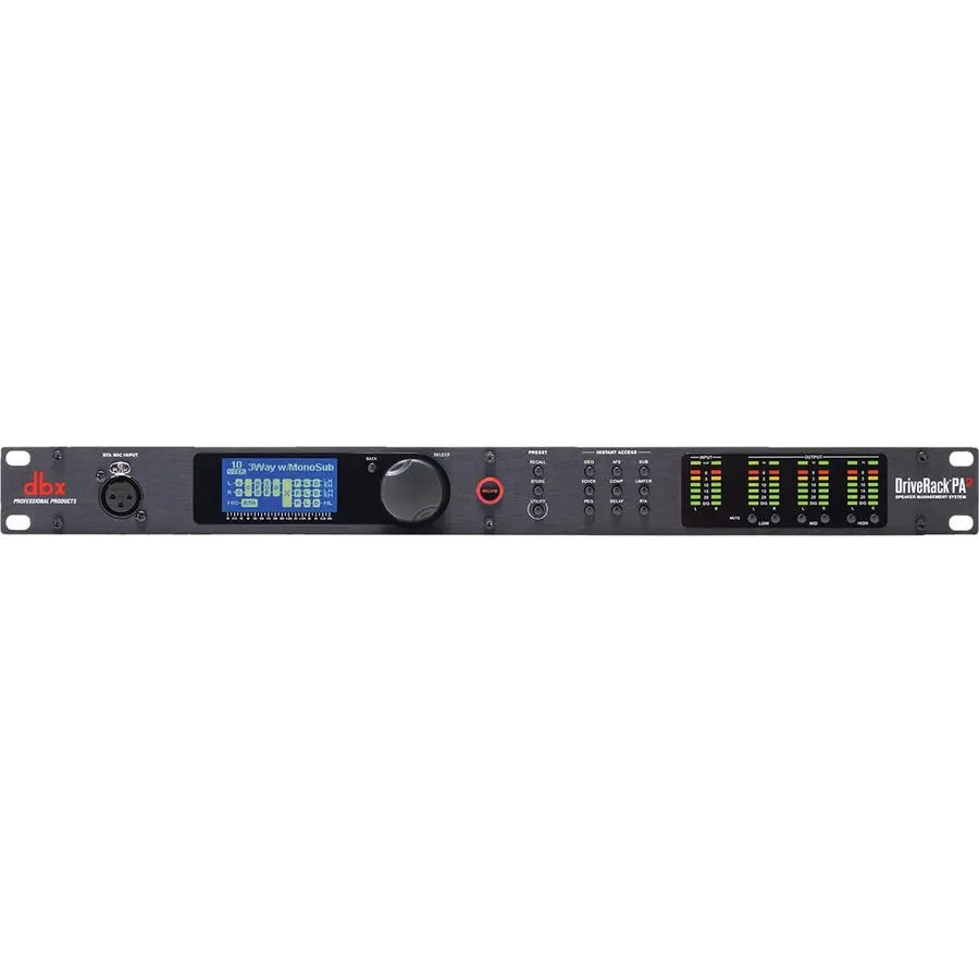 dbx DriveRack PA2 Audio Processor – Loudspeaker Management & Signal Processing