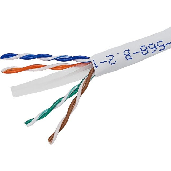 Monoprice Cat.6 UTP Network Cable – 1000 Feet White Ethernet Bulk Cable for Reliable Data Transfer