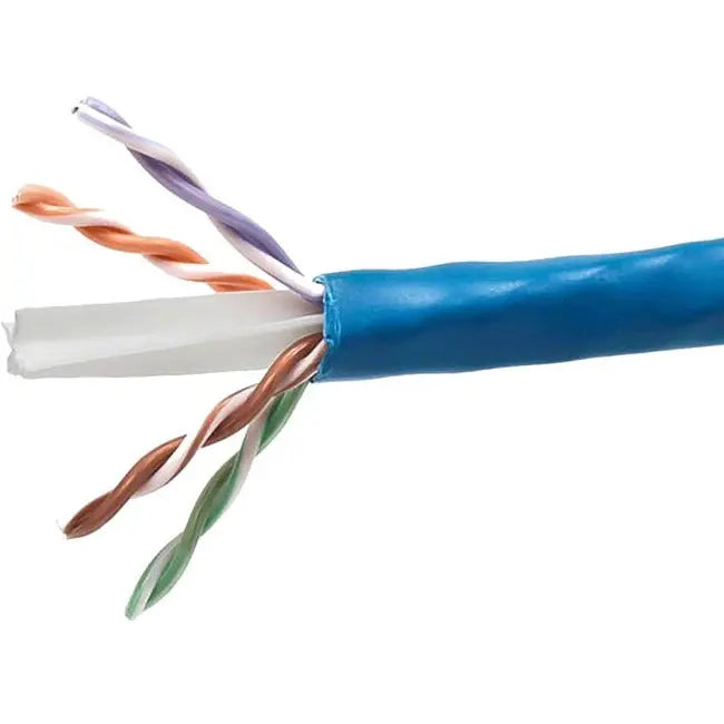 Monoprice Cat.6 UTP Network Cable – 1000 ft Blue Bulk Ethernet Cable for Reliable Data Transmission