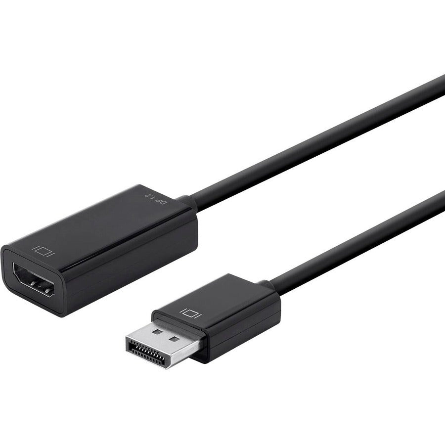 Monoprice DisplayPort 1.2a to 4K HDMI Active Adapter, Black – Seamless 4K Video Connection