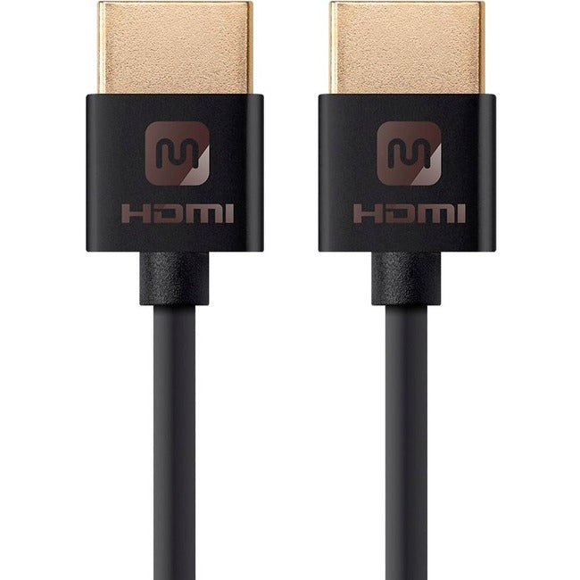 Monoprice Ultra Slim Series High Speed HDMI Cable, 3ft – Black