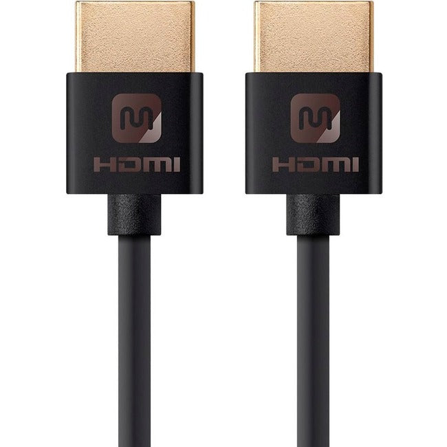 Monoprice Ultra Slim Series High Speed HDMI Cable, 6ft – Black
