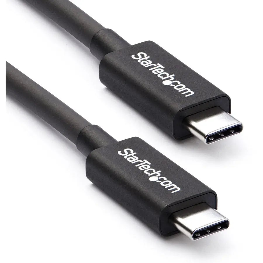 StarTech.com 2m (6.6ft) Thunderbolt 3 Cable, 20Gbps, 100W Power, 4K Video, USB-C Compatible