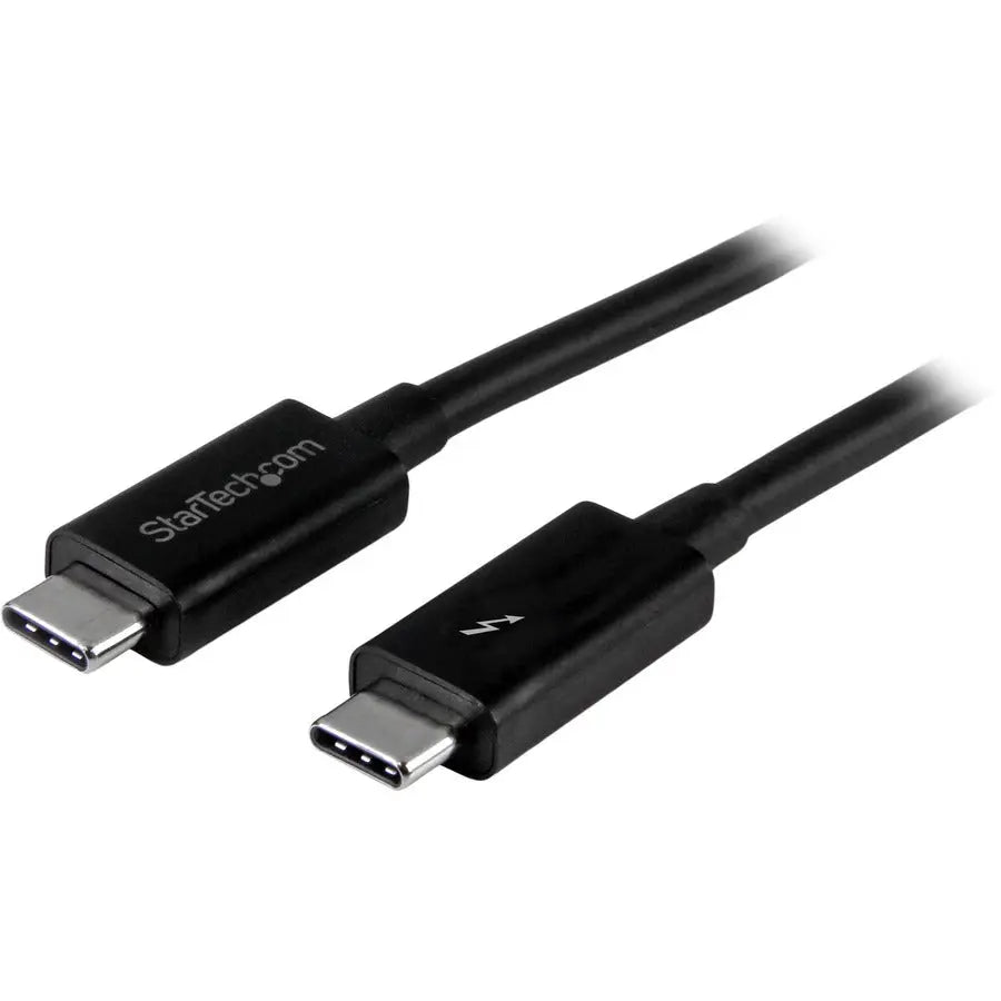 StarTech.com 1m (3.3ft) Thunderbolt 3 Cable, 20Gbps, 100W Power Delivery, 4K Video, Thunderbolt Certified
