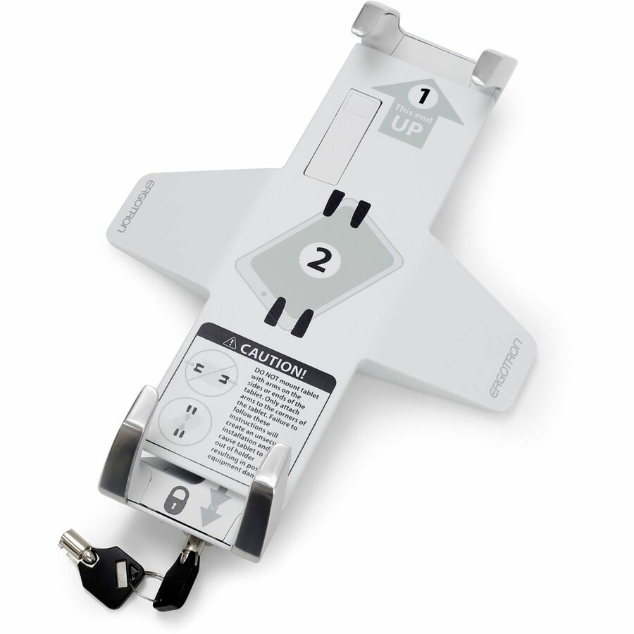 Ergotron Lockable Tablet Mount - Secure VESA Compatible Bracket for iPad and Microsoft Surface