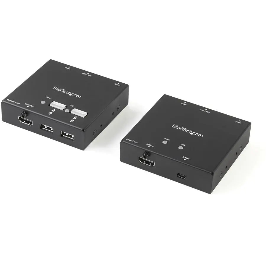 StarTech.com HDMI over CAT6 Extender with 4-Port USB Hub - 165 ft (50m) 1080p Video and USB Extension