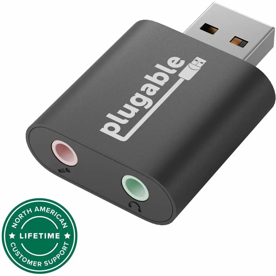 Plugable USB-Audio Mini-Phone/USB Audio Adapter with 3.5mm Jack
