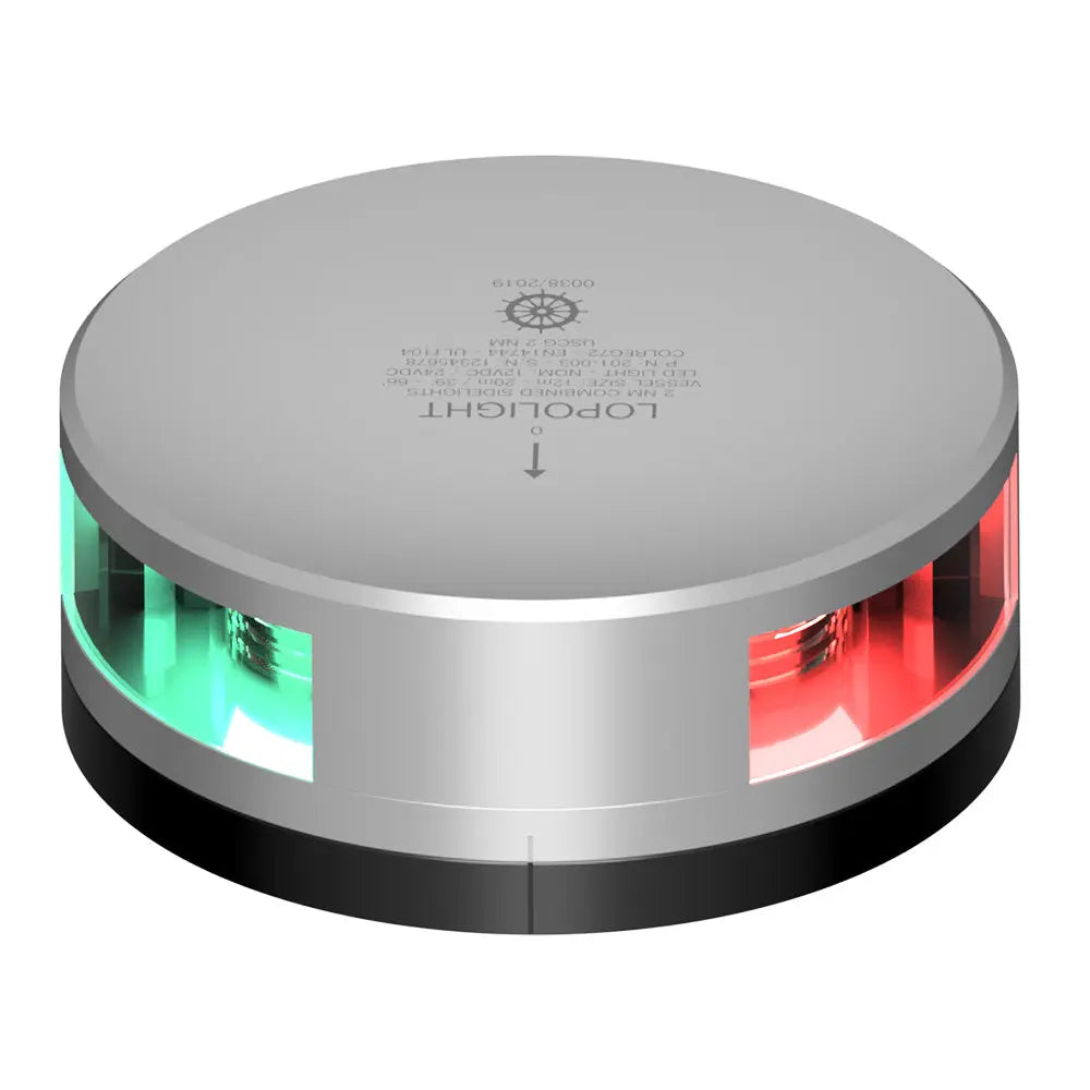 Lopolight Combined Sidelight 2NM with Silver Housing and FB Base