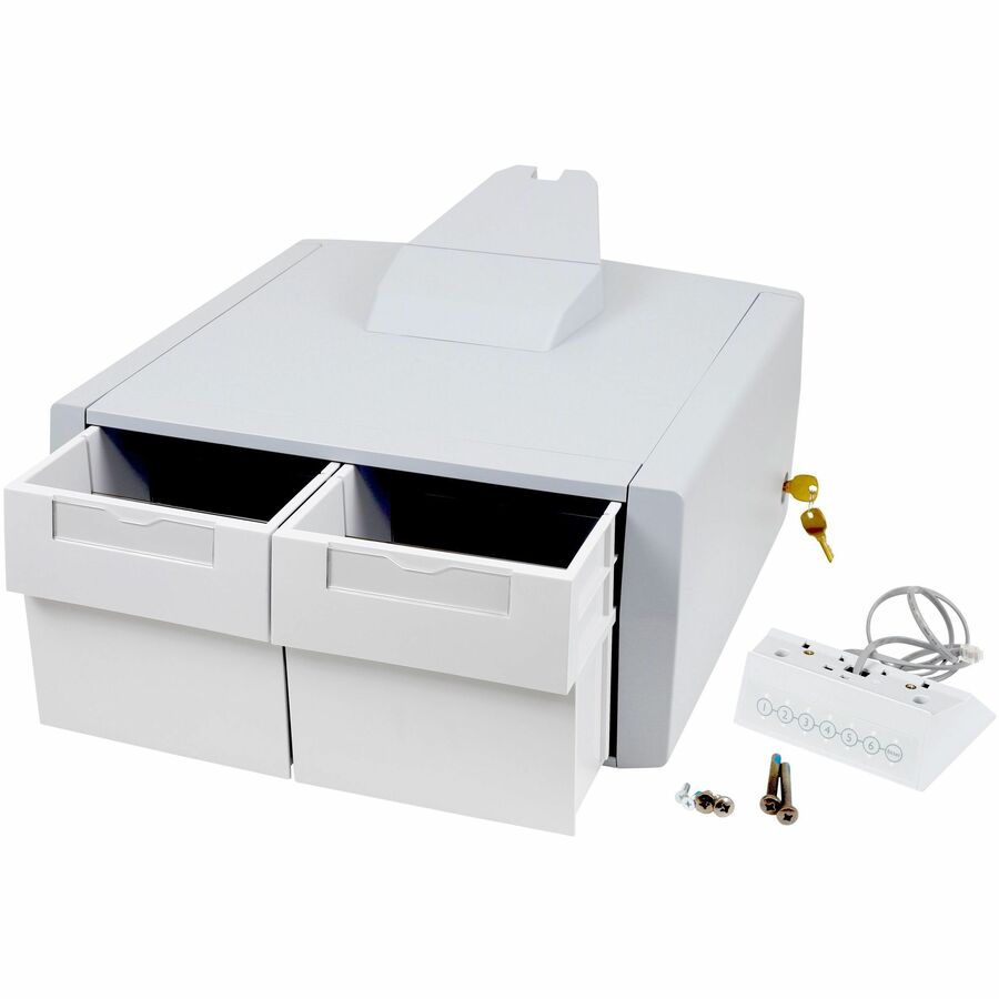 Ergotron SV44 Primary Double Tall Drawer for LCD Carts – Versatile Auto-Locking Drawer System