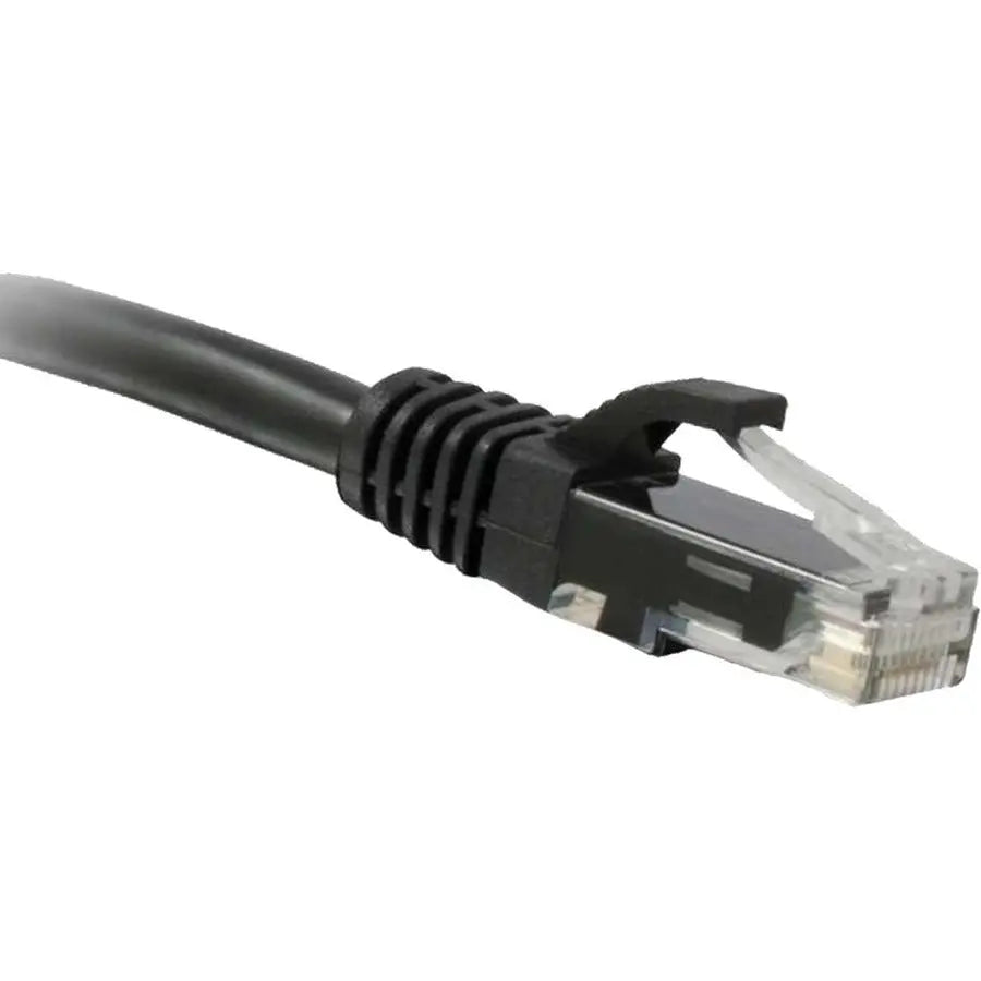 ENET Cat5e Black 15 ft Patch Cable with Snagless Molded Boot – High-Quality UTP Network Ethernet Cable