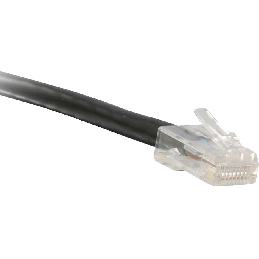 ENET Cat5e Black 2-Foot Non-Booted Network Patch Cable RJ45 to RJ45