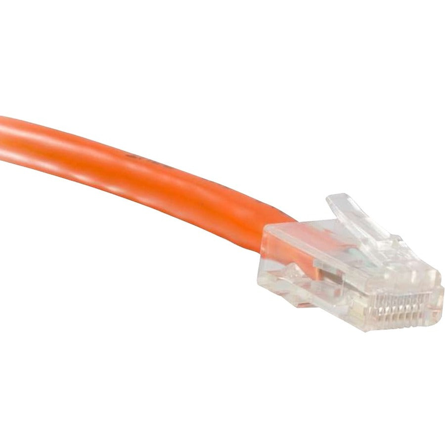 ENET Cat5e Orange 15 ft Network Patch Cable - High-Quality RJ45 to RJ45 Ethernet Connection