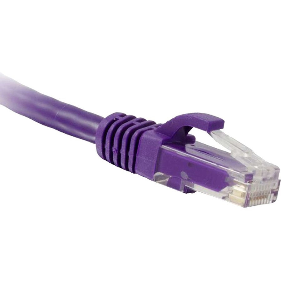 ENET Cat5e Purple 15 Foot Patch Cable with Snagless Molded Boot (UTP) Network Cable RJ45 to RJ45