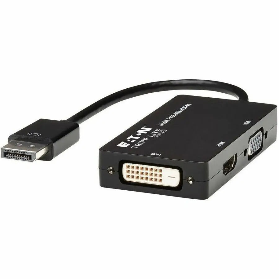 Eaton Tripp Lite Series DisplayPort to HDMI, DVI, VGA Converter Adapter P136-06N-HDV-4K