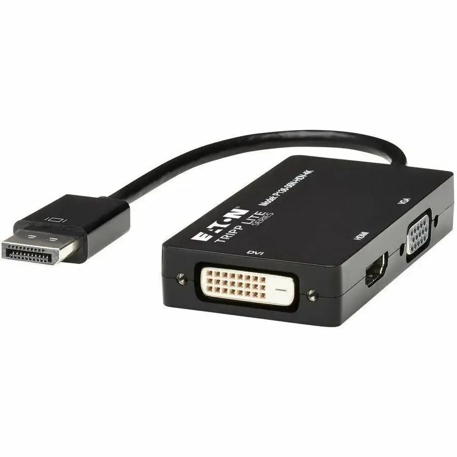 Eaton Tripp Lite Series DisplayPort to HDMI, DVI, VGA Converter Adapter P136-06N-HDV-4K by Eaton Corporation