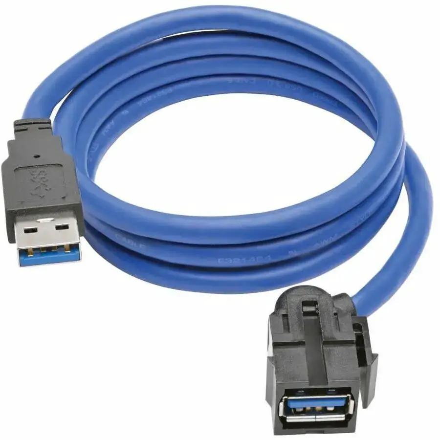 Eaton Tripp Lite Series U324-003-KJ USB 3.0 SuperSpeed Keystone Jack Type-A Extension Cable, 3 ft by Eaton Corporation