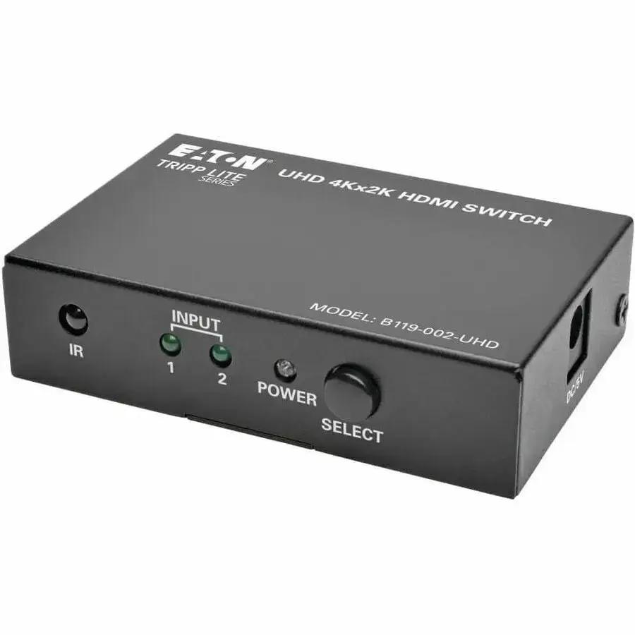 Eaton Tripp Lite Series B119-002-UHD 2-Port HDMI Switch for 4K Video & Surround Sound by Eaton Corporation