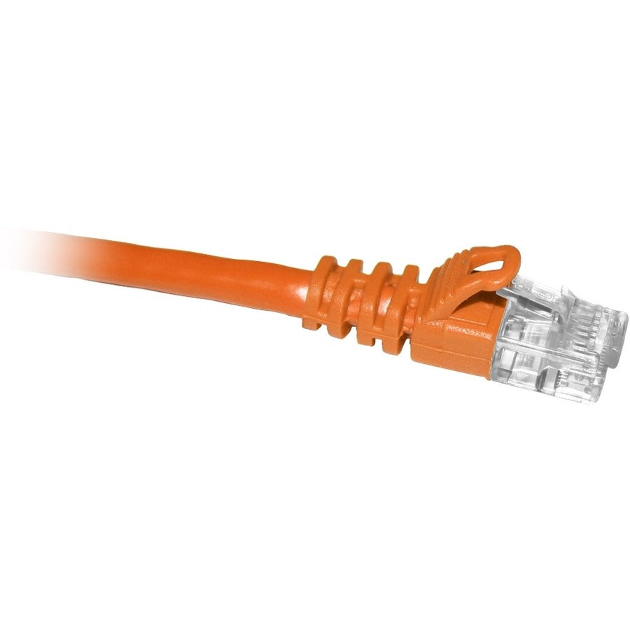 ENET Cat6 Orange 15 ft Patch Cable with Snagless Molded Boot - High-Quality RJ45 Network Cable