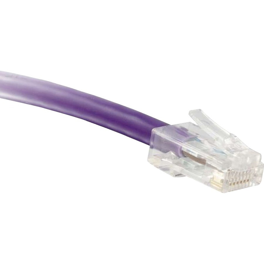 ENET Cat6 Purple 1 Foot Network Patch Cable with RJ-45 Male Connectors – High-Quality UTP Ethernet Cable