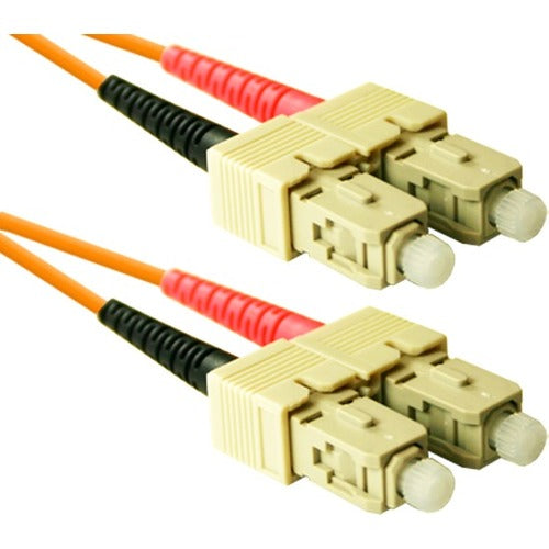 ENET 7M SC/SC Duplex Multimode Fiber Optic Network Cable - Orange, 50/125 OM2