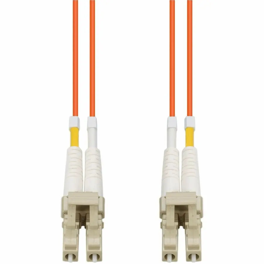 AddOn 1 Meter LC (Male) to LC (Male) Fiber Optic Duplex Patch Cable – Orange OM2 Riser Rated