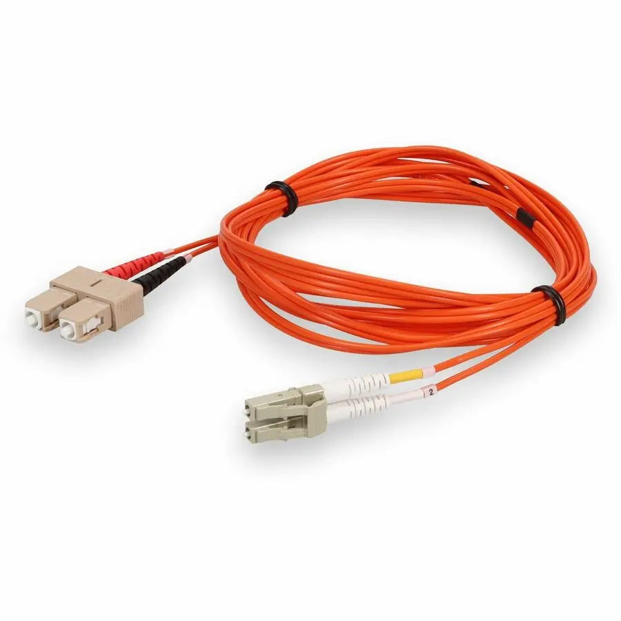 AddOn 10m LC (Male) to SC (Male) Orange OM2 Duplex Fiber Optic Riser Cable