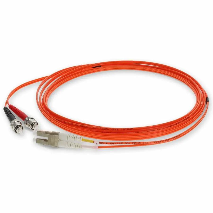 AddOn 3m ST to LC Orange OM2 Duplex Riser-Rated Fiber Patch Cable by AddOn